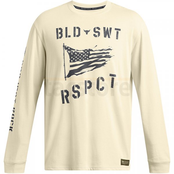 Under Armour Mens Project Rock Veterans Day Long Sleeve - Silt / Anthracite - M