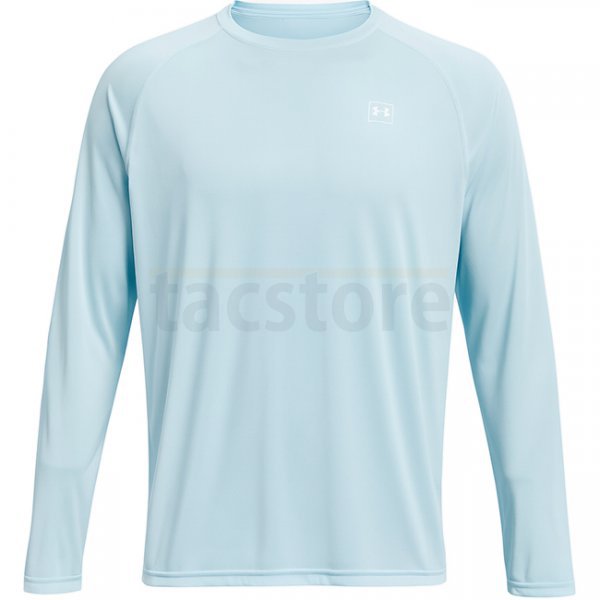 Under Armour Mens Fish Elite Long Sleeve - Stream / Ether Blue - 2XL