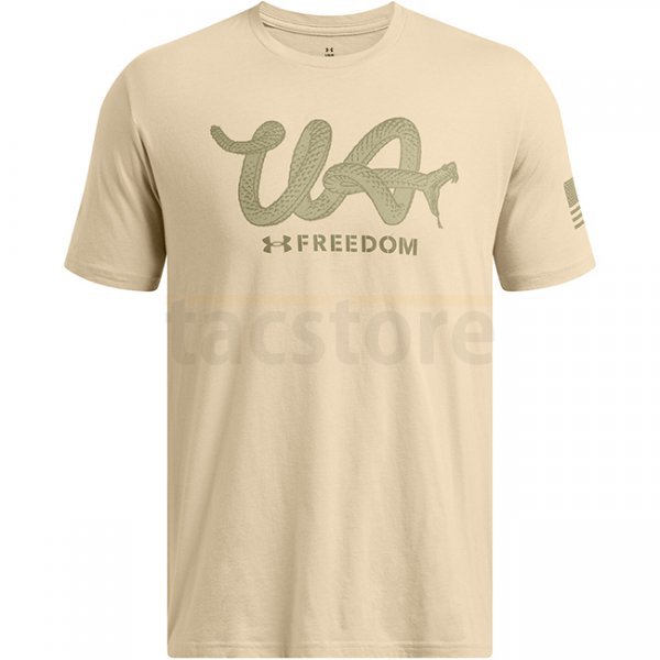 Under Armour Mens Freedom Military T-Shirt - Desert Sand / Olive - L