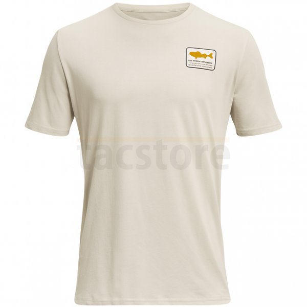 Under Armour Mens Walleye Short Sleeve - Sandstorm / Gold League - M