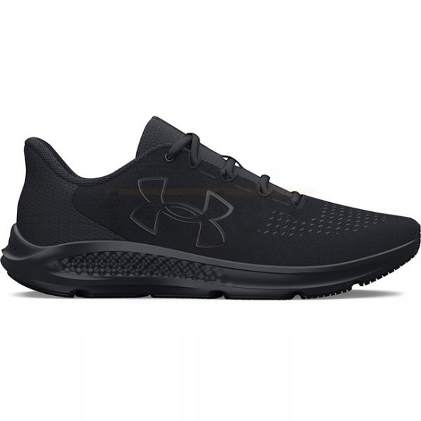Under Armour Mens Charged Pursuit 3 Big Logo Running Shoes - Black - 9.5