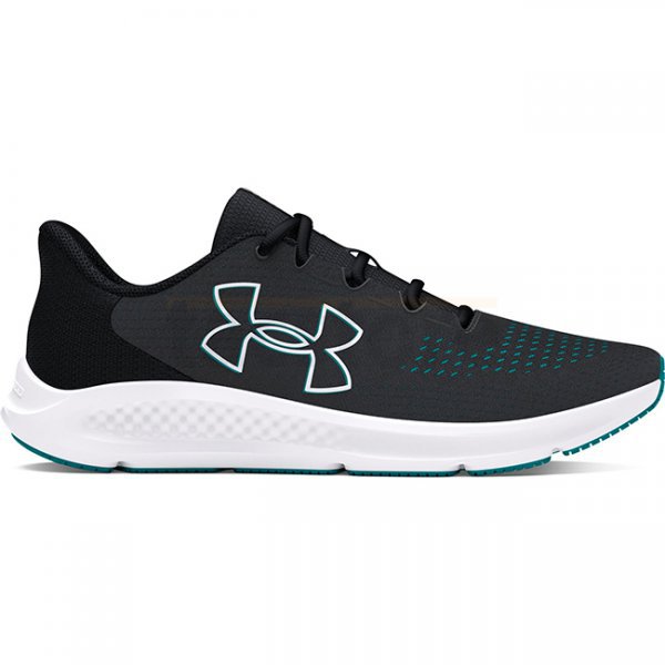 Under Armour Mens Charged Pursuit 3 Big Logo Running Shoes - Anthracite / Black / White - 11