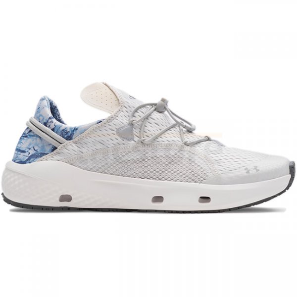 Under Armour Mens Kilchis Camo Fishing Shoes - Distant Grey / White / Mod Grey - 12