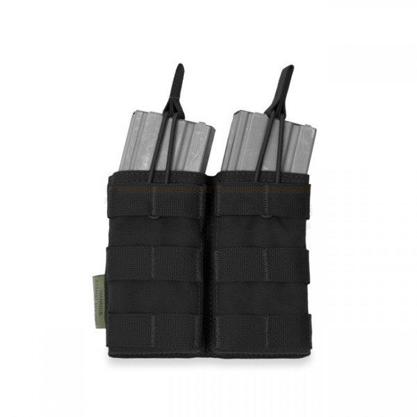 Warrior Double M4 Open Magazine Pouch - Black