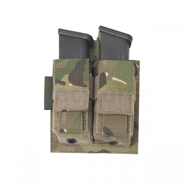 Warrior Double 9mm Pistol Magazine Pouch - Multicam