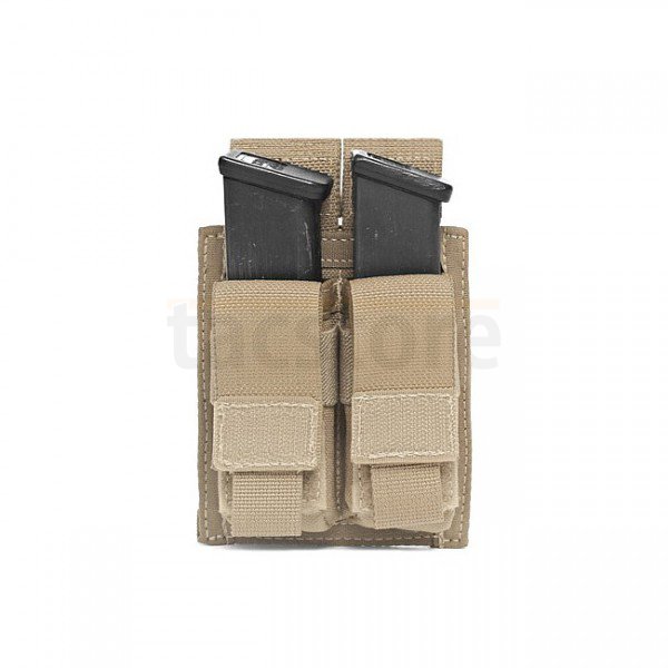 Warrior Double 9mm Pistol Magazine Pouch - Coyote