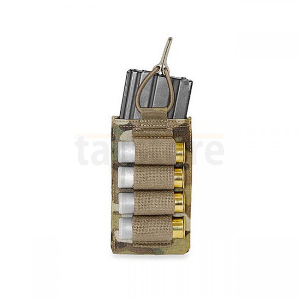 Warrior Single M4 & Shotgun Strip Open Magazine Pouch - Multicam