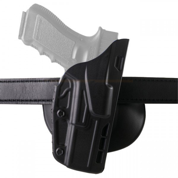 Safariland 7378 ALS Concealment Paddle Holster Glock 17/22 Light Bearing Right Hand - Black
