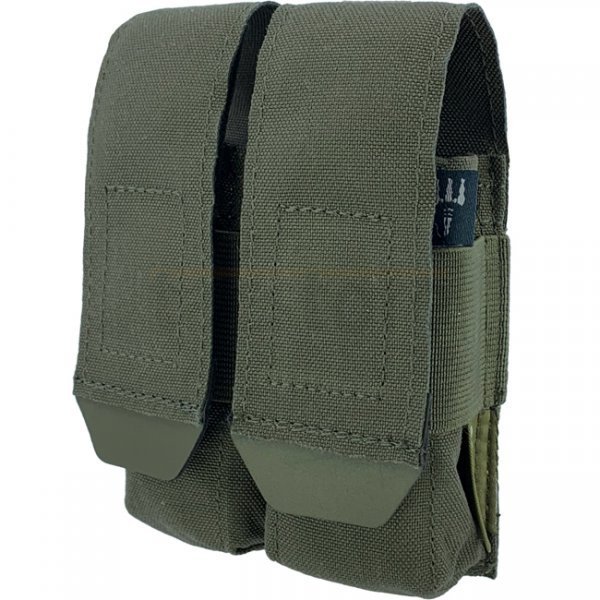 Pitchfork Closed Double Pistol Magazine Pouch - Ranger Green