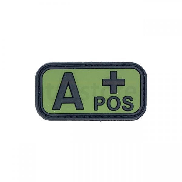 Pitchfork Blood Type A POS Patch - Green