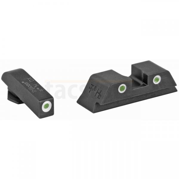 Trijicon GL01 Bright & Tough Glock Night Sight Set - Green Front & Green Rear