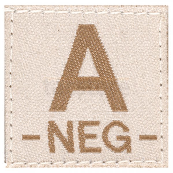 Clawgear A Neg Bloodgroup Patch - Desert