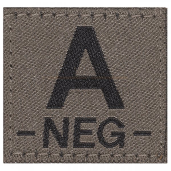 Clawgear A Neg Bloodgroup Patch - RAL 7013