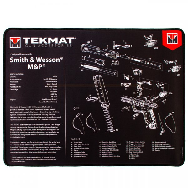 TekMat Cleaning & Repair Mat Ultra 20 - Smith & Wesson M&P