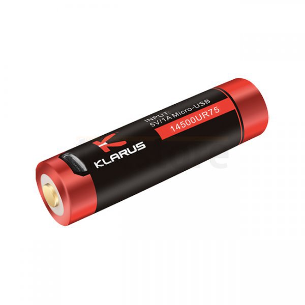 Klarus 14500 Battery 3.7V 750mAh Micro-USB