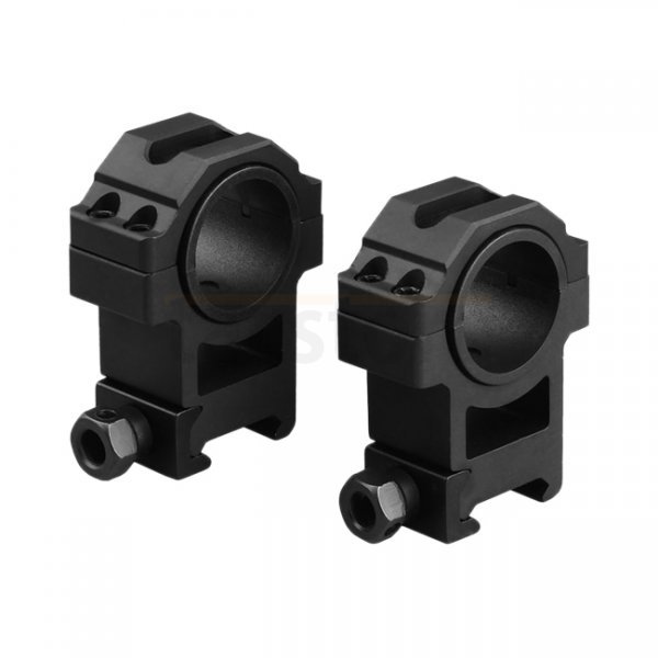 Trinity Force 30mm Tall Ring Set - Black