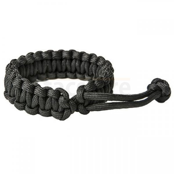 Pitchfork Paracord Bracelet Knotted - Black L