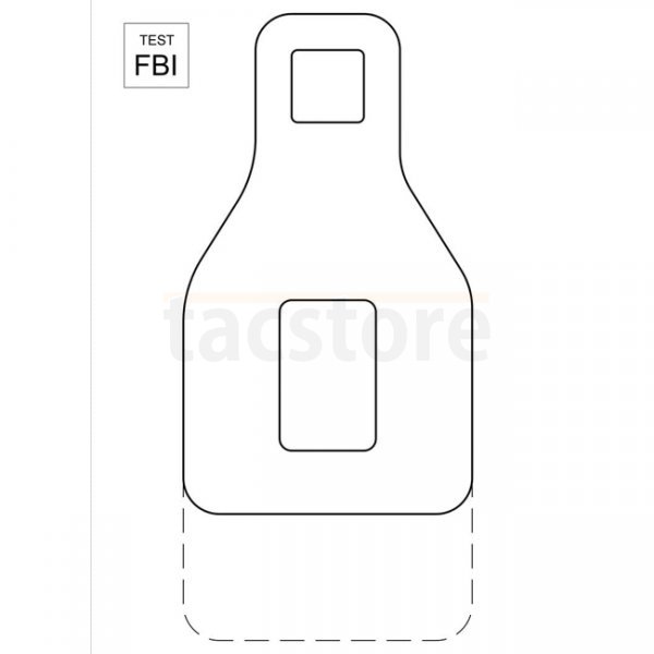 Range Solutions Shooting Target FBI Test 50pcs