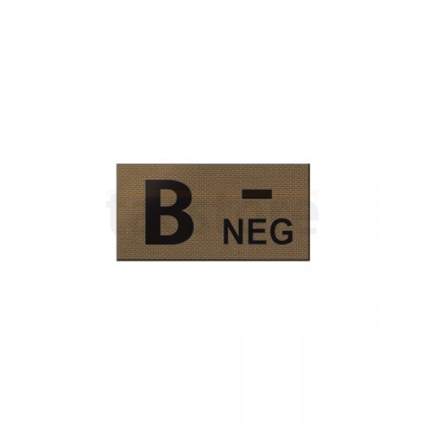 Pitchfork B NEG Blood Type IR Patch - Coyote