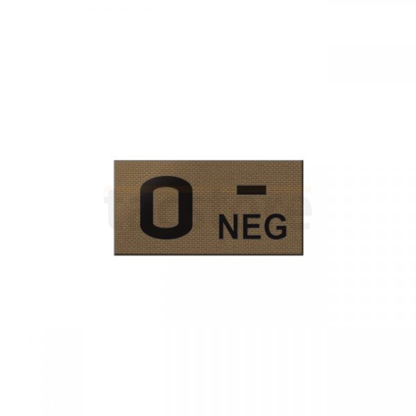 Pitchfork O NEG Blood Type IR Patch - Coyote