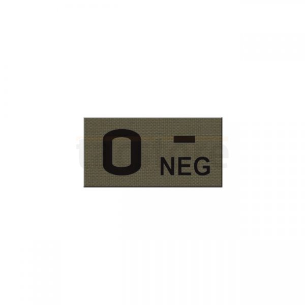 Pitchfork O NEG Blood Type IR Patch - Ranger Green