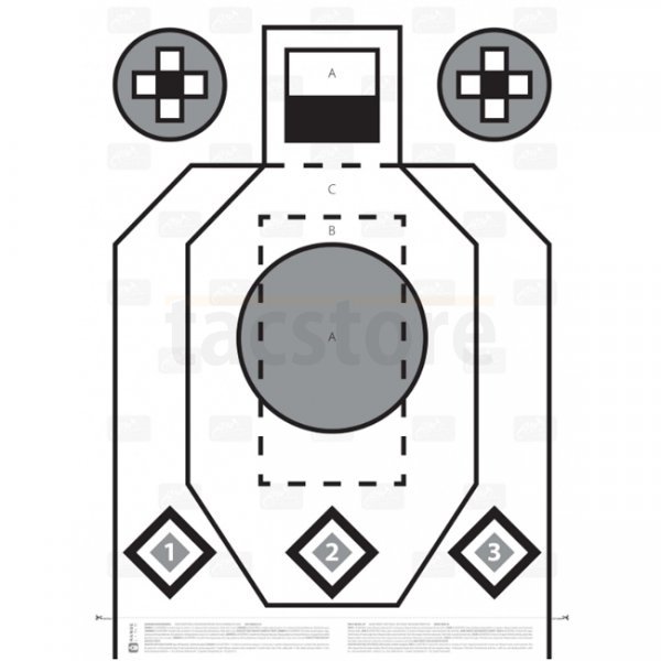 Helikon-Tex PXQT - Rifle Excercise/Qualification Target 100pcs Set