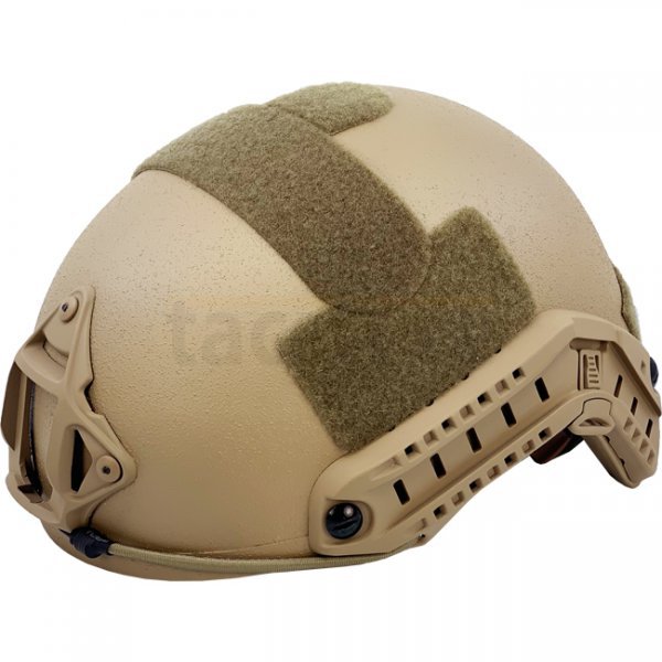 Pitchfork FAST Ballistic Combat Helmet High Cut - Coyote - Deluxe - L/XL