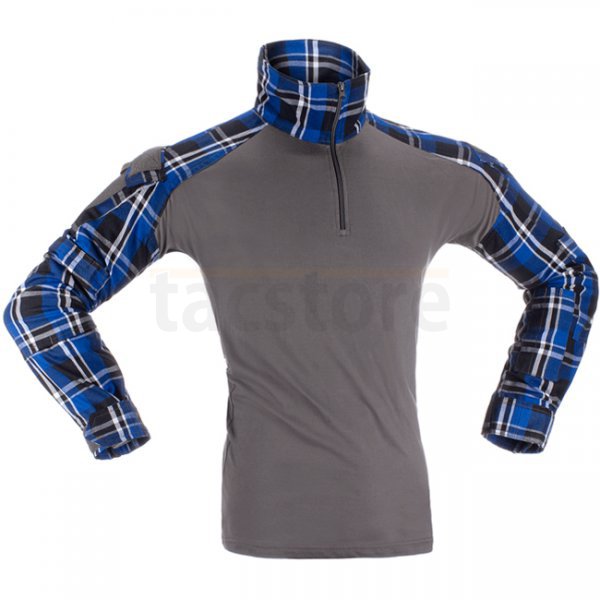 Invader Gear Flannel Combat Shirt - Blue - S