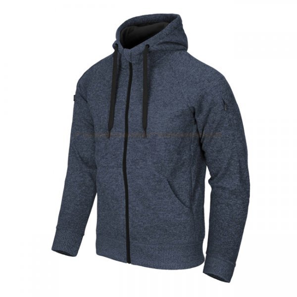 Helikon Covert Tactical Hoodie FullZip - Melange Blue - 2XL