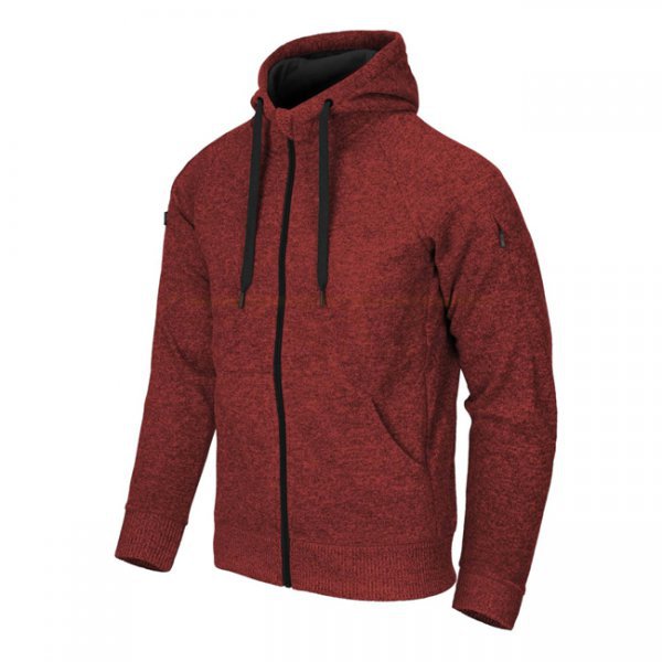 Helikon Covert Tactical Hoodie FullZip - Melange Red - S