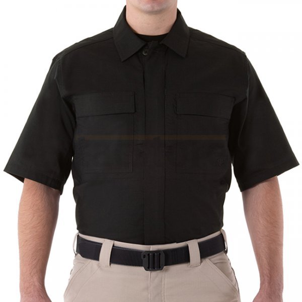 First Tactical Men's V2 BDU Short Sleeve Shirt - Black - XL