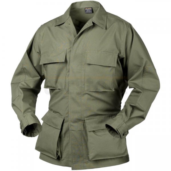 Helikon BDU Battle Dress Uniform Shirt PolyCotton Ripstop - Olive Green - S