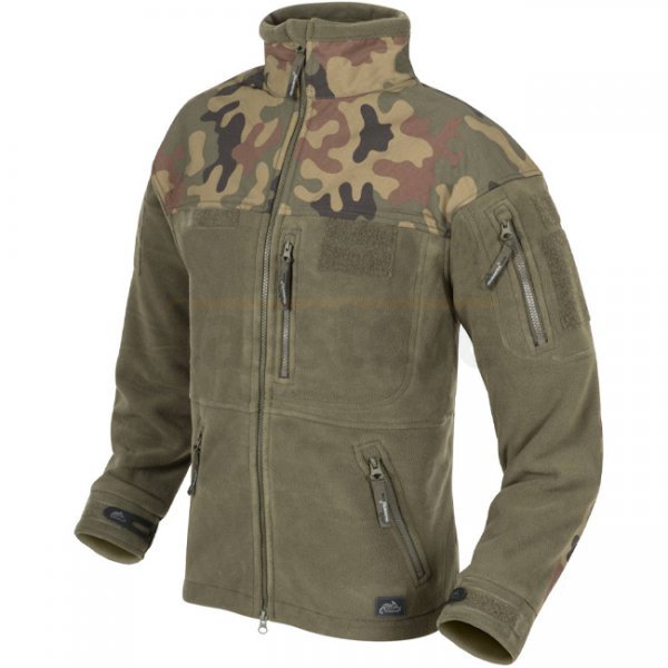 Helikon-Tex Polish Infantry Fleece Jacket - Olive Green / PL Woodland - XS