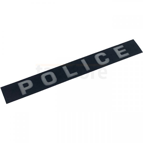 Pitchfork POLICE Reflective Face Shield Sticker - Black