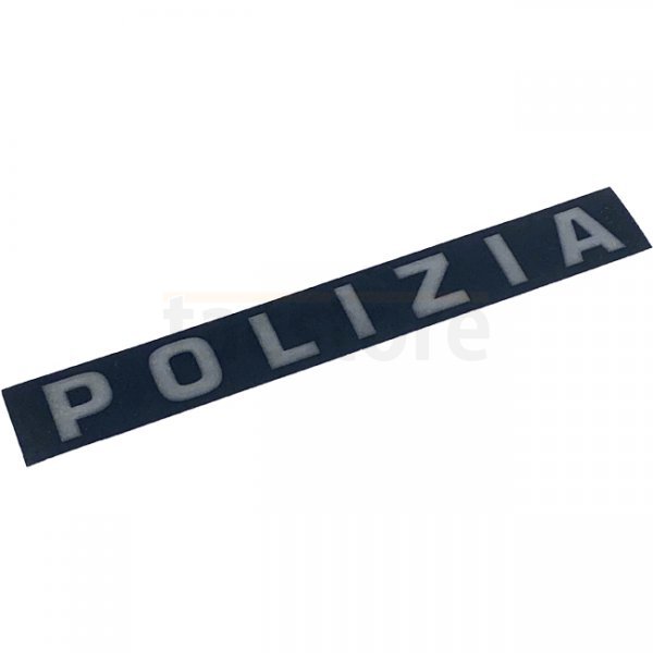 Pitchfork POLIZIA Reflective Face Shield Sticker - Black