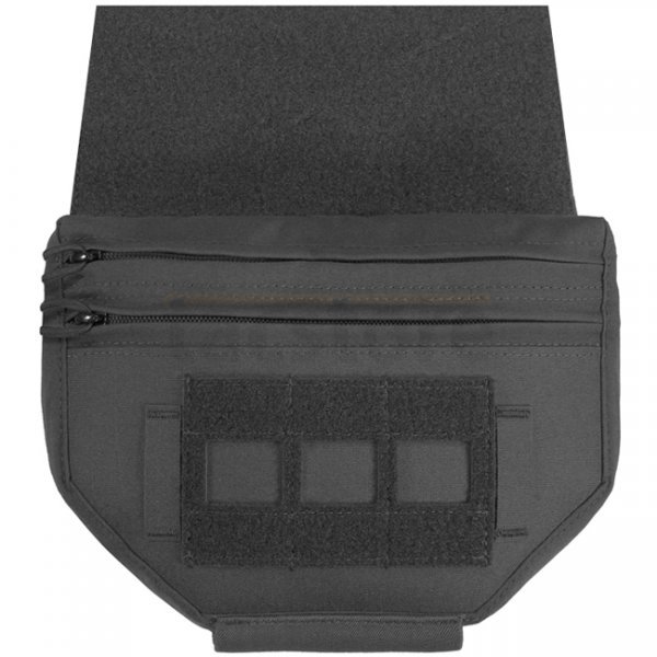 Warrior Laser Cut Drop Down Velcro Utility Pouch - Black