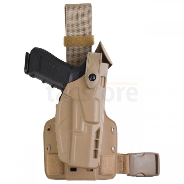 Safariland 7304-SP10 7TS ALS/SLS Holster CZ P10C - Dark Earth - Right