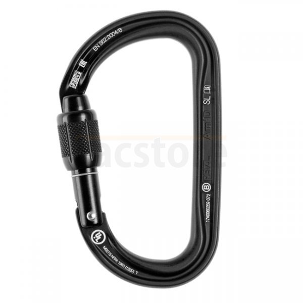 Petzl Am'D Screw-Lock Carabiner - Black