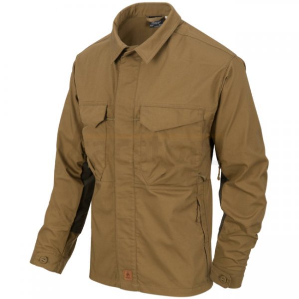 Helikon Woodsman Shirt - Coyote / Taiga Green A - XL