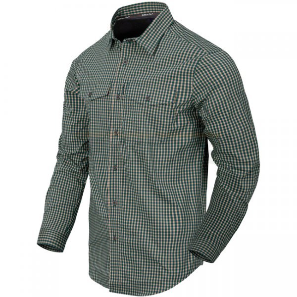 Helikon Covert Concealed Carry Shirt - Savage Green Checkered - M