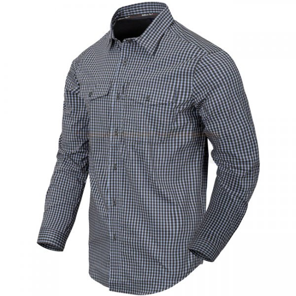 Helikon Covert Concealed Carry Shirt - Phantom Grey Checkered - S