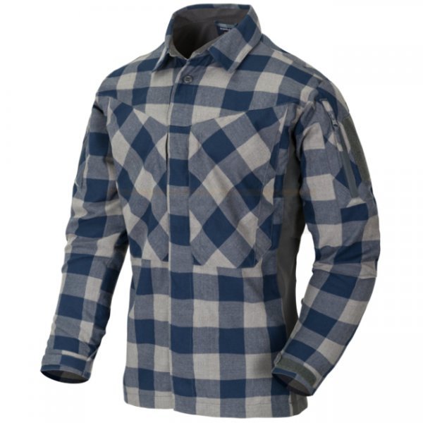 Helikon MBDU Flannel Shirt - Slate Blue Checkered - 2XL