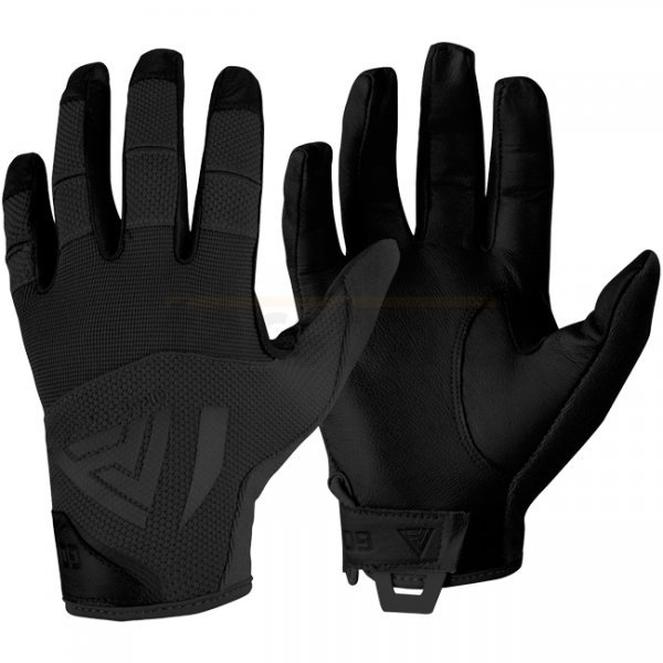 Direct Action Hard Gloves Leather - Black - 2XL