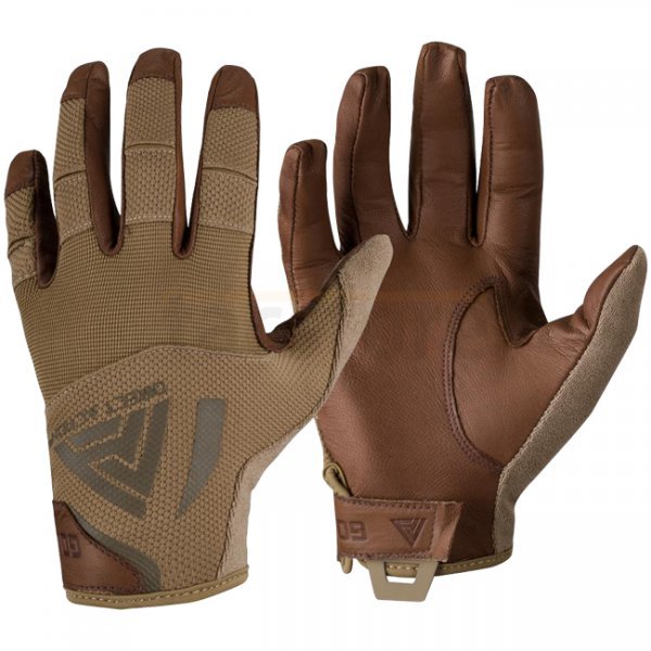 Direct Action Hard Gloves Leather - Coyote Brown - S