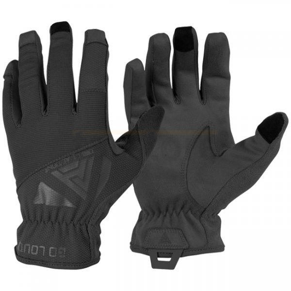 Direct Action Light Gloves Leather - Black - 2XL