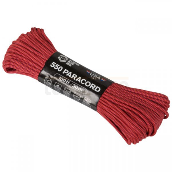 Atwood Rope 550 Paracord Color Changing Patterns 100ft - Blood Moon