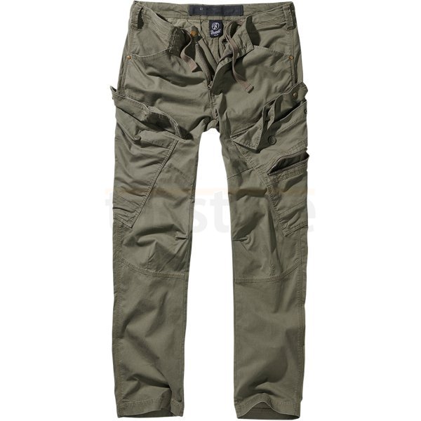 Brandit Adven Trouser Slim Fit - Olive - S