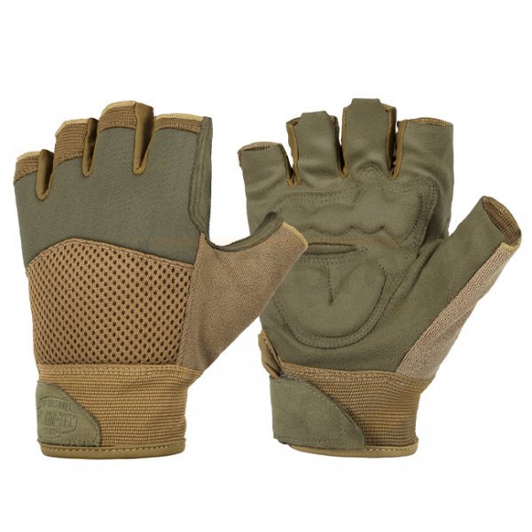 Helikon-Tex Half Finger Mk2 Gloves - Olive Green / Coyote A - S