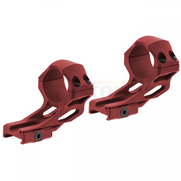 Leapers Accu-Sync 30mm High Profile 37mm Offset Rings - Red