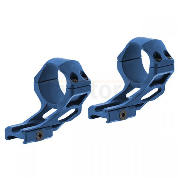 Leapers Accu-Sync 34mm High Profile 37mm Offset Rings - Blue